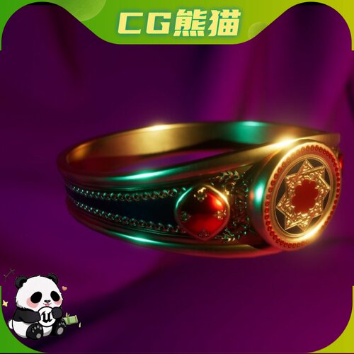 UE5虚幻5 Magic Rings - Part 1 RPG游戏魔法戒指道具模型