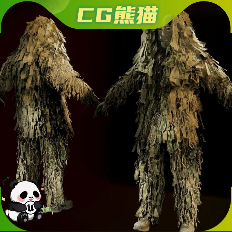 UE4虚幻5 Camo Sniper  射击游戏迷彩隐匿伪装狙击手角色