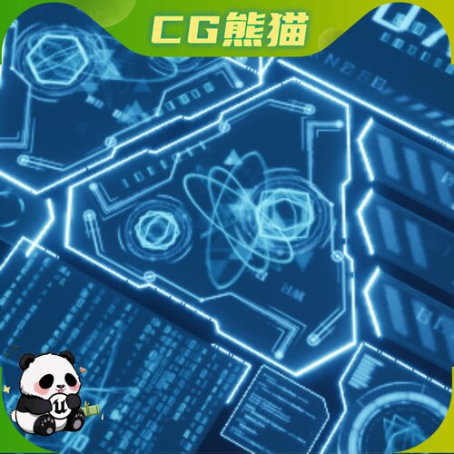 UE4虚幻5 Sci-fi HUD Effects 科幻全息HUD特效