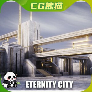 UE5.1-5.8 Science Fiction Eternity City 科幻永恒之城场景