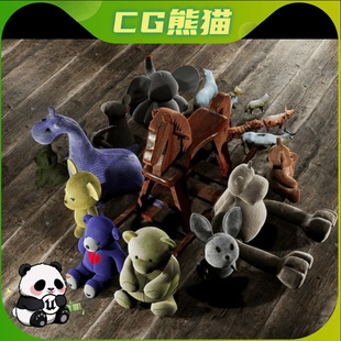 UE5虚幻5 Toy Figures 儿童玩具童趣玩偶模型道具