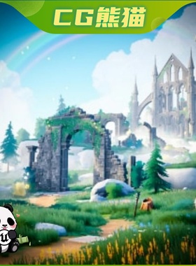 UE4虚幻5 Stylized Ruins 风格化古迹遗迹废墟场景