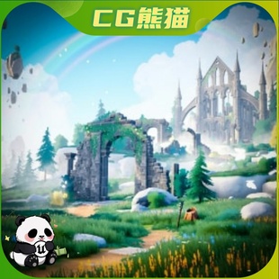 UE4虚幻5 Stylized Ruins 风格化古迹遗迹废墟场景