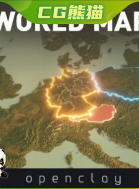 UE5虚幻5 Ultimate World Map 游戏动画地球世界高清场景