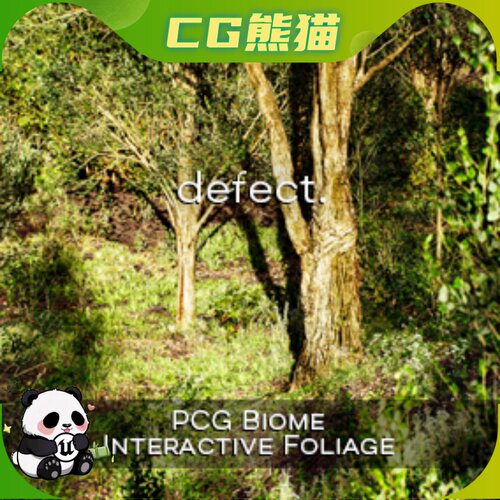 UE5虚幻5.4 PCG Biome: Forest Poplar 程序化生物群落杨树森林