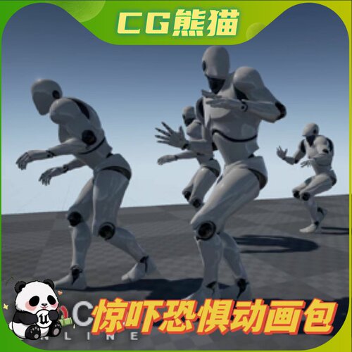 UE4虚幻5 Scared! - MoCap Pack 人物惊吓害怕恐惧动画包