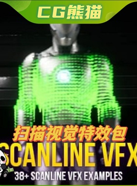 UE5虚幻5 Scanline VFX Pack 扫描线视觉特效包