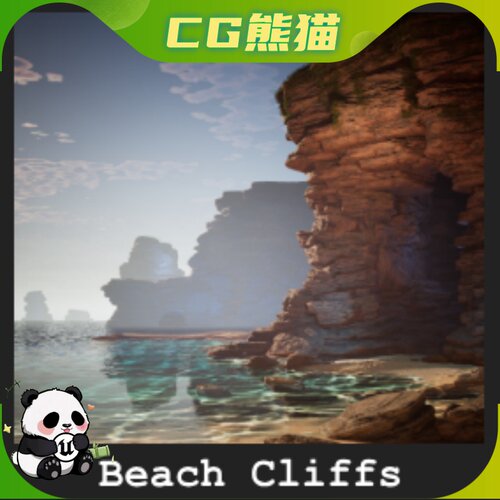 UE4虚幻5 Beach Cliffs / 41 Assets 海滩悬崖环境道具模型