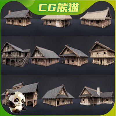 UE5虚幻5 Enterable Medieval Houses and Cottages - v1