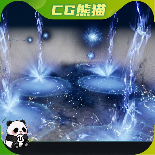 UE5虚幻5.5-5.8 Realistic Shock Spells VFX 电击法术特效