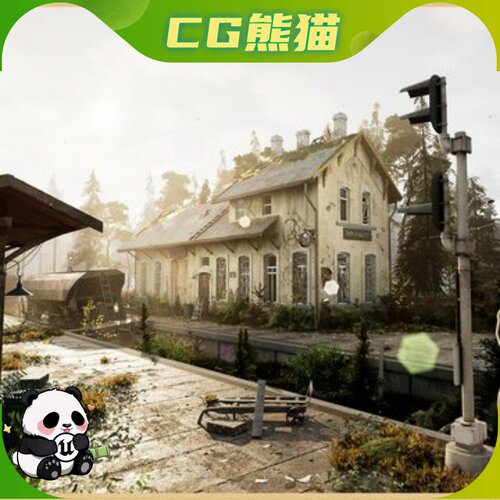 UE5.5-5.7 Forgotten Departure Post-Apocalyptic Train Station