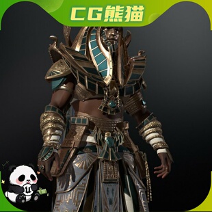 UE5虚幻5 Pharaoh 古埃及神法老角色模型带动画