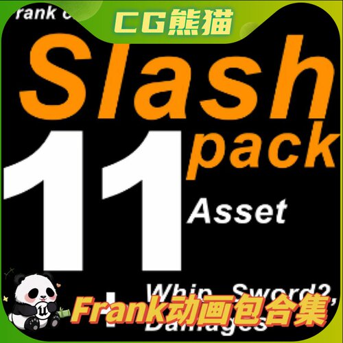 UE4虚幻5 Frank Slash Pack (11 Asset) 11战斗动画 4.26-5.3