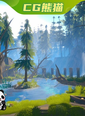 UE5虚幻5.2-5.7 Stylized Enchanted Forest 风格化魔法森林场景