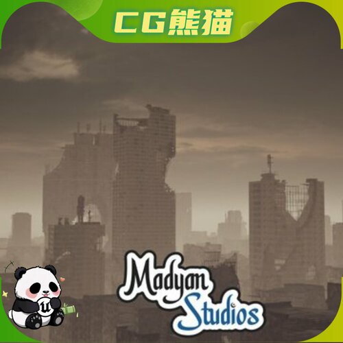 UE5虚幻5.6-5.8 Ruined Modern Buildings Pack 现代废墟建筑乐器