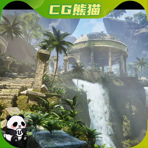 UE5虚幻5.1-5.8 Jungle Ruins Modular Kit 丛林遗迹模块化套件