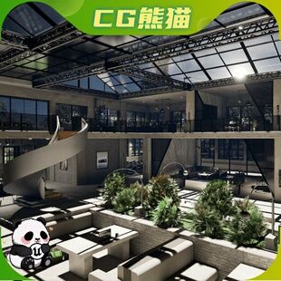 UE5虚幻5.6-5.7 Corporate Building 企业公司大厦内外部场景环境