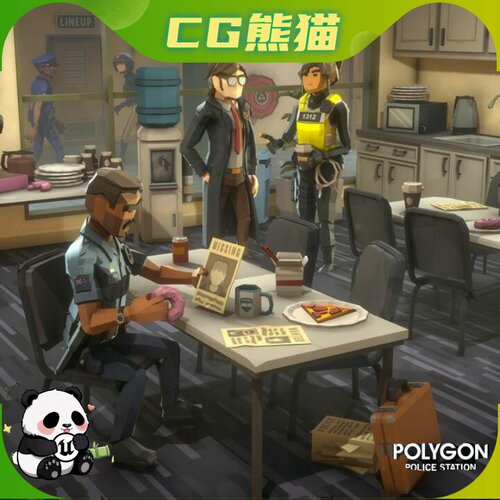 UE4虚幻5 Police Station Pack - Synty POLYGON 低多边形警察局