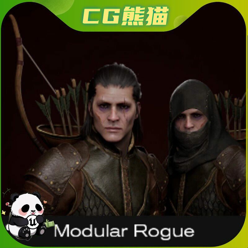 UE5虚幻5 Modular Rogue Metahuman 模块化中世纪刺客盗贼角色
