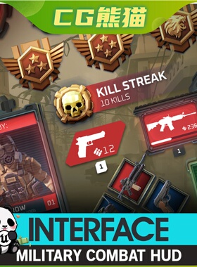 UE5虚幻5.3-5.7 INTERFACE - Military Combat HUD UI Synty