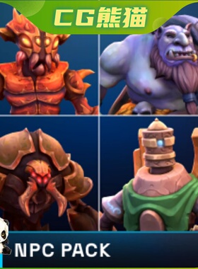 UE4虚幻5 Stylized Fantasy NPC Pack 风格化卡通幻想NPC人物角色