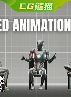 UE5虚幻5 Seated Animation Pack 人物坐着坐姿动画包