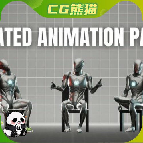 UE5虚幻5 Seated Animation Pack 人物坐着坐姿动画包