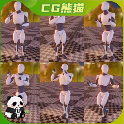 UE5虚幻5 People Speech 人物演讲站立讲话动画包