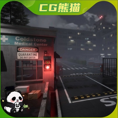 UE5虚幻5.1-5.7 The Horror Hospital 恐怖游戏模块化医院场景
