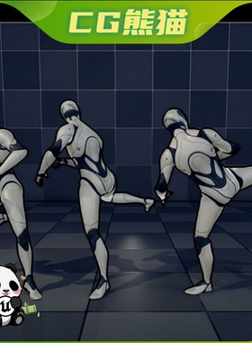 UE5虚幻5 Kicking Animation Pack 踢腿打架战斗动画包