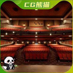 UE5虚幻5 Theater 剧院剧场内部外部座位舞台场景模型