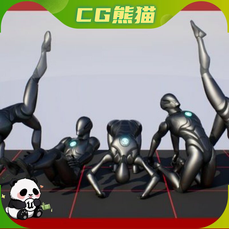 UE5虚幻5.6-5.8 Yoga MoCap 02 瑜伽姿势普拉提动捕动画包