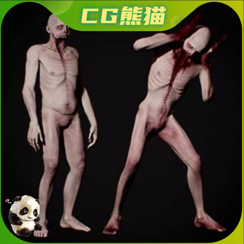 UE4虚幻5 Mutant Vampire Zombie变异吸血鬼僵尸角色模型