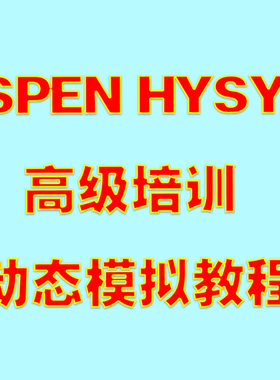 ASPEN HYSYS高级培训教程，HYSYS动态模拟，软件指导，Aspen V14