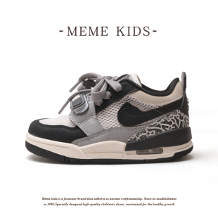 MEMEKIDS童鞋春季时尚银色男童运动鞋2026春秋新款软底儿童休闲鞋