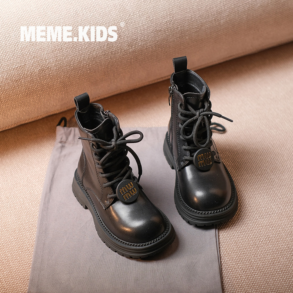 时尚透气女童马丁靴2024秋季新款洋气软底儿童短靴防滑小女孩单靴,童鞋/婴儿鞋/亲子鞋,皮靴,淘宝优惠券,粉丝福利购,淘宝优惠卷