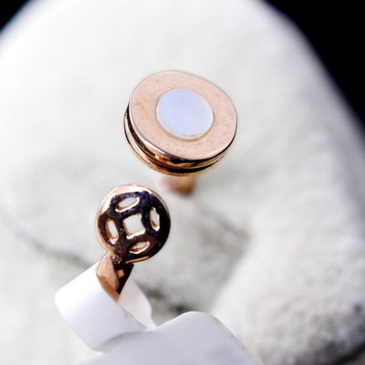 丽晶合金元宝甜美风学生百搭戒指