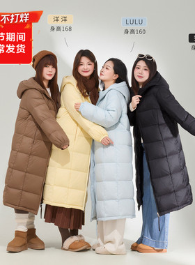 【清仓特价】大码百分百女装微胖mm冬石墨烯加厚连帽羽绒服外套