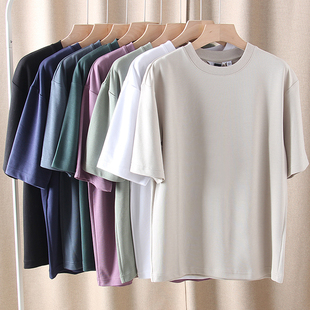 宽松显瘦情侣款 女装 圆领T恤 休闲五分袖 2025夏新款 凉爽短袖 男装