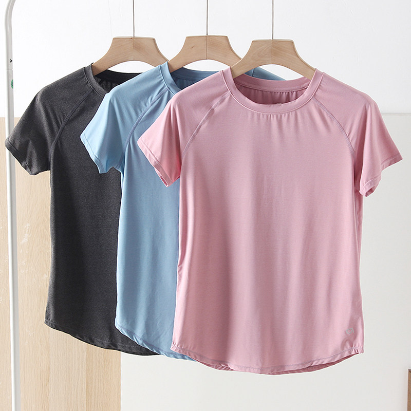 轻薄凉感~美单女舒适四面弹修身速干透气跑步健身瑜伽运动短袖T恤,女装/女士精品,T恤,淘宝优惠券,粉丝福利购,淘宝优惠卷