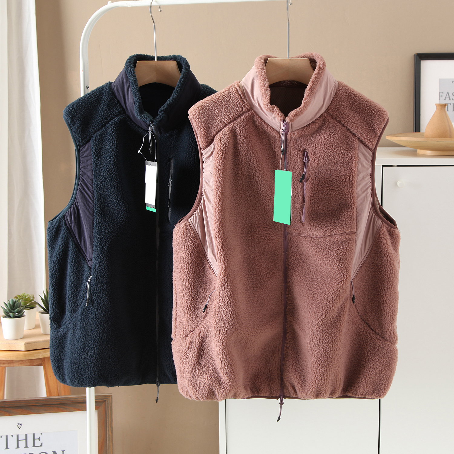 摇粒绒加厚防风保暖马甲背心