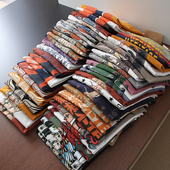 港味上衣 48色 舒适磨毛长绒棉印花圆领短袖 T恤衫 包邮 男女情侣款