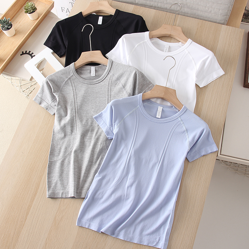 运动跑步速干透气短袖T恤女