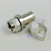 9二四屏蔽线F头 有线 有线电视线接头 9英制F头 全铜75