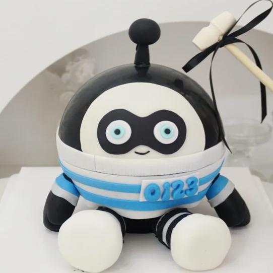 星球敲敲乐卡通造型蛋仔儿童创意定制深圳同城送生日蛋糕动物奶油