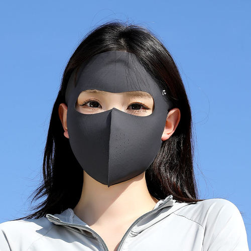 夏季冰丝全脸防晒面罩女骑行