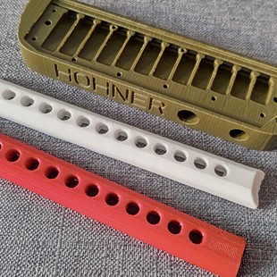 和莱257/255和来HOHNER半音阶口琴圆孔吹嘴 务必先测量孔距再定制