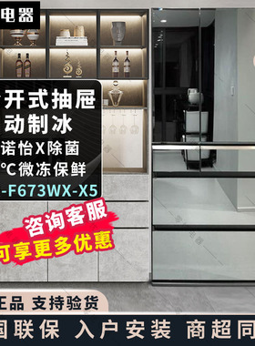 PANASONIC NR-F673WX-X5/607HX/658-S5松下进口镜面家用多门冰箱