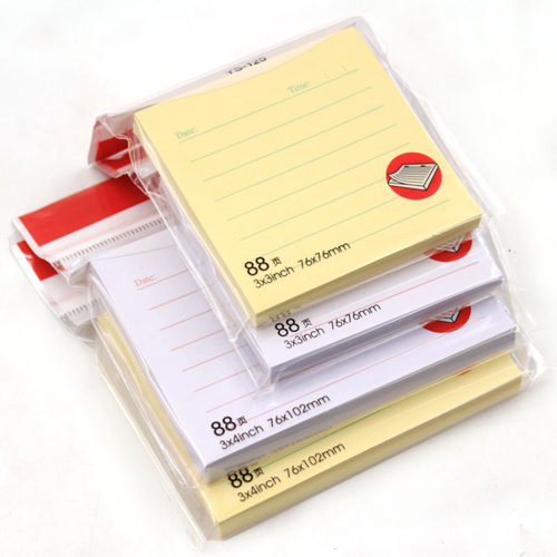 晨光横线黄色便签本正方形文具