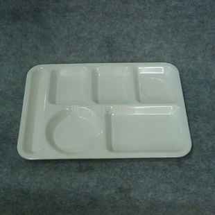 仿陶瓷密胺分格饭盒便当盒分隔餐盒 餐具 快餐盘分餐盒 饭盒